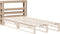 vidaXL - Hoofdbord - met - schappen - 90 - cm - massief - grenenhout