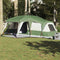 vidaXL - Familietent - met - verandakoepel - 9-persoons - waterdicht - groen