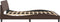 vidaXL - Bedframe - met - hoofdbord - kunstleer - bruin - 180x200 - cm