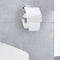 Kleine Wolke Toiletrolhouder met deksel Luno zilverkleurig