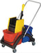 VERMOP IP.9000472064 - Reinigingswagenset - 2 x 17 liter emmers en 5 zwabbers - Geel