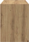 vidaXL - Kast - met - 2 - lades - 60x31x40 - cm - bewerkt - hout - artisanaal - eikenkleur
