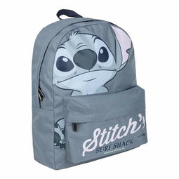Stitch Casual Rugtas - 100% Polyester - 32 x 4 x 42 cm - Blauw
