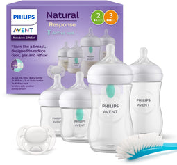 Philips Avent Natural Response Fles - Startersset voor pasgeboren baby's SCD657/11 - Babyflessen met Anti-Koliek Speen