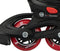 Nijdam Street Shift - 3-in-1 Skeelers - Verstelbaar 33-36 - Rood