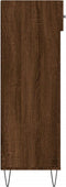 vidaXL - Schoenenkast - 60x35x105 - cm - bewerkt - hout - bruin - eikenkleur