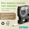 DYMO D1 - Zelfklevende nylon labels - 12 mm x 5,5 m zwart op wit (1 stuk)