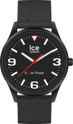 Ice-Watch - Ice Solar Power Black Tide - Montre Noire pour Homme avec Bracelet en Tide Ocean - 020058 (Medium)