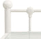 vidaXL - Nachtkastjes - 2 - st - metaal - en - glas - wit - en - transparant