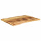 vidaXL - Bureaublad - met - ronding - 100x80x2,5 - cm - massief - ruw - mangohout