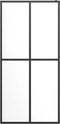 vidaXL - Inloopdouchewand - 90x195 - cm - transparant - gehard - glas