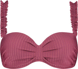 Beachlife Dark Rose multiway bikinitop - dames - voorgevormde cups - kleur Plum