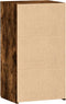vidaXL - Dressoir - 50x42,5x93 - cm - bewerkt - hout - gerookt - eikenkleurig