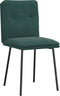 vidaXL - Eetkamerstoelen - 2 - st - fluweel - donkergroen