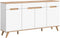 Furnilux Stockholm - Dressoir - Tijdloos ontwerp - Wit Eiken - 40x185x95cm