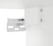 vidaXL - Vitrinekast - 100x8,5x75 - cm - bewerkt - hout - wit