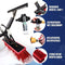 Aqualitá® Telescoopsteel Ramenwassen 9M - Telescopisch - Zeepdispenser - 360 graden draaibaar