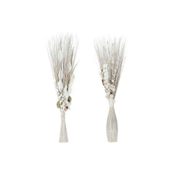 Boeket DKD Home Decor 8424001847457 Blommor Natuurlijk Bruin Wit Gedroogde bloem (40 x 40 x 150 c...