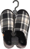 Pantoffels Heren - Sloffen Heren - Geruit Grijs - 45-46 - Spaanse Sloffen - Slippers Heren -