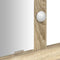vidaXL - Kaptafel - met - LED-lampe - Sonoma - Eiken - 100x41x140 - cm