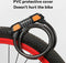 Garpex® Fietsslot Cijferslot - Kabelslot 120cm 8mm - Cijfercode Zwart