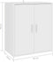 vidaXL - Schoenenkast - 60x35x70 - cm - bewerkt - hout - gerookt - eikenkleurig