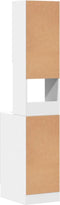 vidaXL - Keukenkast - 35x50x180 - cm - bewerkt - hout - wit