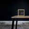 LEFF amsterdam - Block - Alarm - Goud/Zwart - Design - Staande Klok
