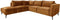 Hoekbank Morgan links - 248x261x88 - Adore 132 Goud - Velours