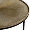 Atmooz - Bijzettafel Timon (set van 2) - Rond - Binnen - Interieur -Goud Brons en zwart - Hoogte 41cm - Metaal