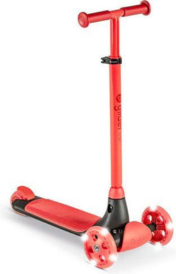 Yvolution Yglider Kiwi - Vederlichte Step met LED Wielen - Maximaal belastbaar tot 50 kg - Rood