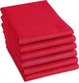 DDDDD - Theedoek - 100% Katoen - 60x65 cm - Rood (6 stuks)