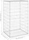 vidaXL - Schanskorfmuur - met - deksels - 60x50x150 - cm - gegalvaniseerd - staal