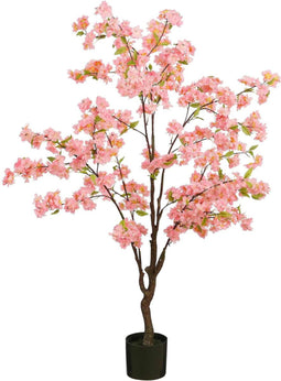 Mica Decorations Kunstbloem Blossom - 40x40x138 cm - Polyester - Roze