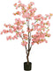 Mica Decorations Kunstbloem Blossom - 40x40x138 cm - Polyester - Roze