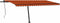 vidaXL - Luifel - vrijstaand - automatisch - 500x300 - cm - oranje - en - bruin