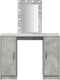 vidaXL - Kaptafel - met - LED - Verlichting - Beton - Grijs - 102x33x135 - cm