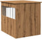 vidaXL - Hondenbench - 64,5x80x71 - cm - bewerkt - hout - artisanaal - eikenkleur