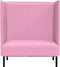 vidaXL - Hoge - Rug - Sofa - Roze - 109x56x121 - cm - Stof
