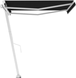 vidaXL - Luifel - vrijstaand - handmatig - uittrekbaar - 350x250 - cm - antraciet