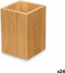 Tandenborstelhouder Natuurlijk Bamboe Plastic 6,8 x 9,7 x 6,8 cm (24 Stuks)