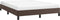 vidaXL - Bedframe - kunstleer - bruin - 140x200 - cm