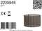 Light & Living Cilinder lampenkap Disli - Donkerbruin - Ø35cm - Modern