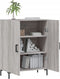 vidaXL - Dressoir - 69,5x34x90 - cm - bewerkt - hout - grijs - sonoma - eikenkleurig