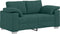 vidaXL - Donkergroene - Loveseat - van - 120 - cm - in - Stof