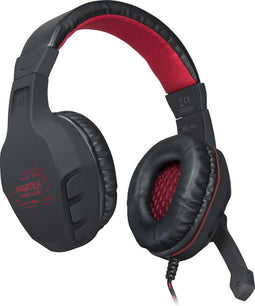 Speedlink MARTIUS - Stereo Gaming Headset - Inklapbare microfoon met volume regeling - Zwart/Rood