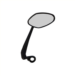 Falkx Fietsspiegel rechts - acryl glas 11x5 cm - verstelbare arm 21 cm - zwart