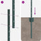 vidaXL - Hekpalen - 5 - stuks - U-vormig - Groen - 140 - cm - Staal
