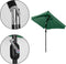 Rechthoekige tuinparasol - groen - kantelbaar - 200x140 cm