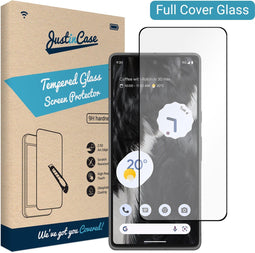 Google Pixel 7 Pro screenprotector - Full Cover - Gehard glas - Zwart